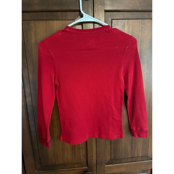 Cat & Jack red waffle shirt size 8 - Picture 3 of 3